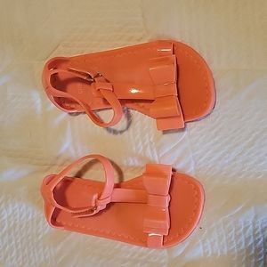 Gymboree jelly sandals with bow